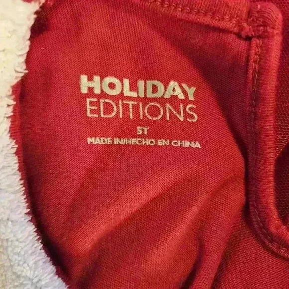 Charming Red Tulle Dress with White Collar for Girls - Picture 2 of 6